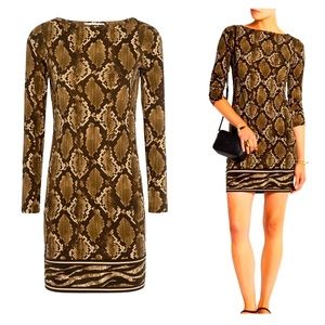 Michael Kors snake skin jersey dress